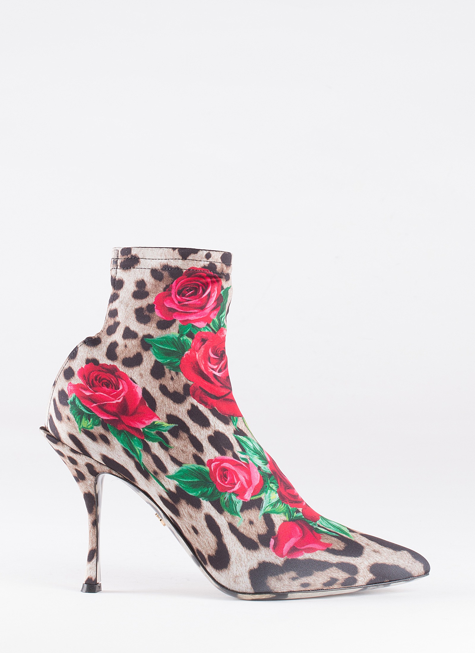STRETCH FABRIC ANKLE BOOTS - DOLCE & GABBANA