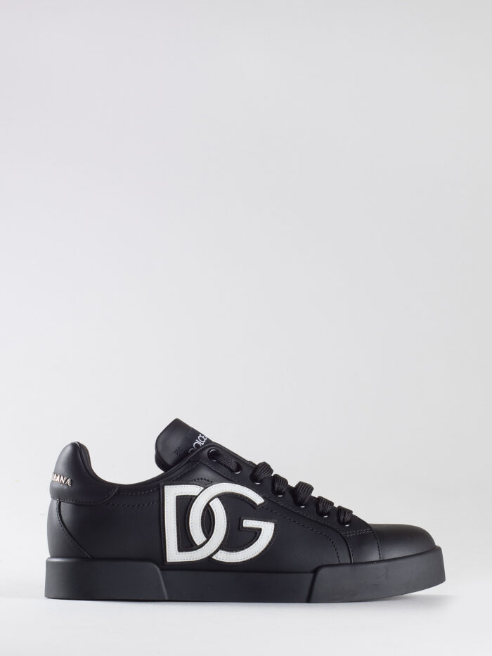 PORTOFINO COLLECTION LEATHER SNEAKERS - DOLCE & GABBANA