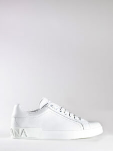 PORTOFINO COLLECTION LEATHER SNEAKERS - DOLCE & GABBANA