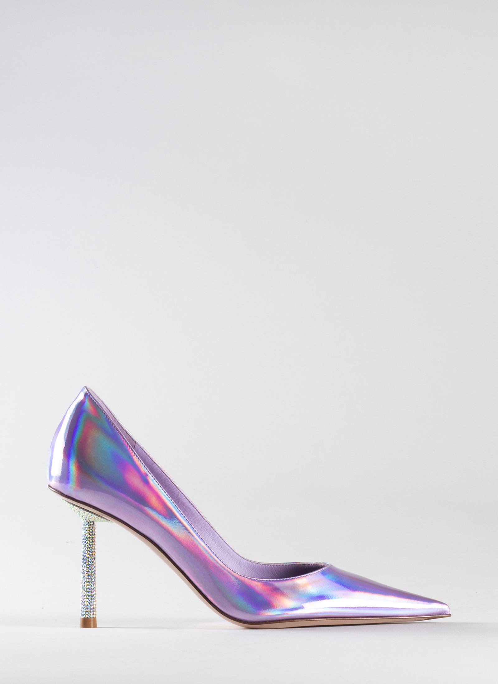 PATENT LEATHER SHOES WITH SWAROVSKI CRYSTALS - LE SILLA