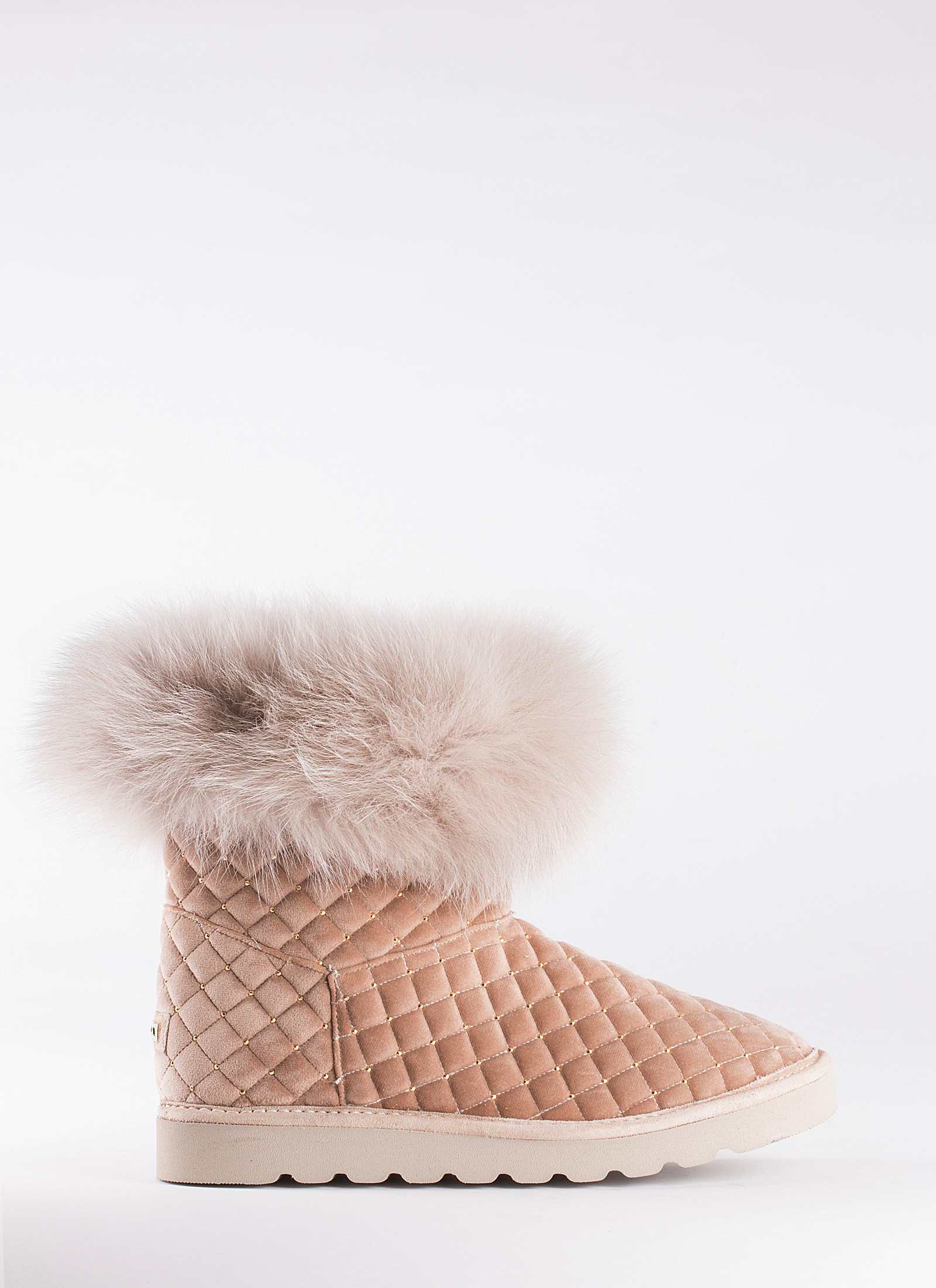 SUEDE BOOTS WITH FUR - LE SILLA