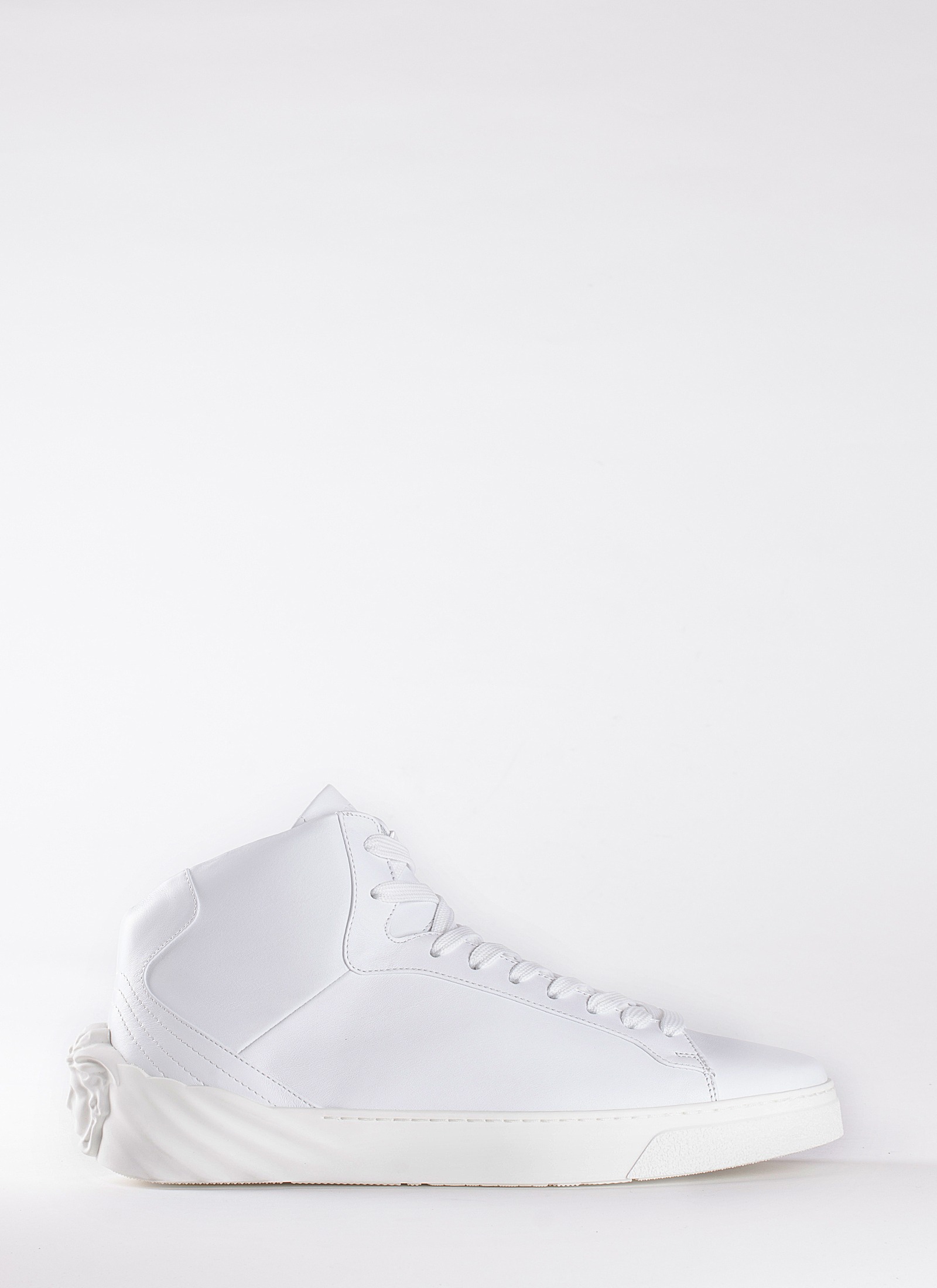 LEATHER HIGH SNEAKERS "MEDUSA" - VERSACE