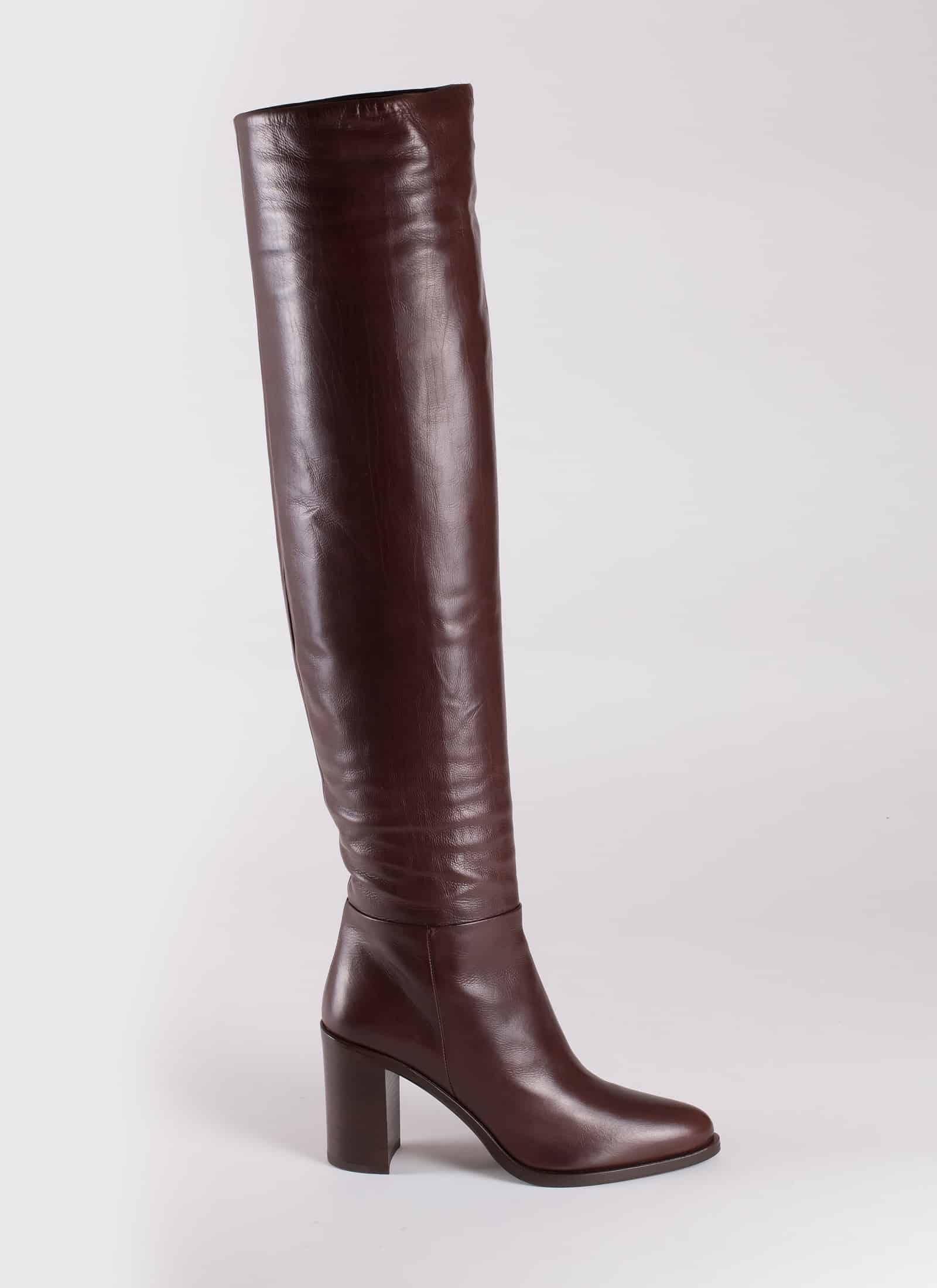 LEATHER ANKLE BOOTS - PRADA