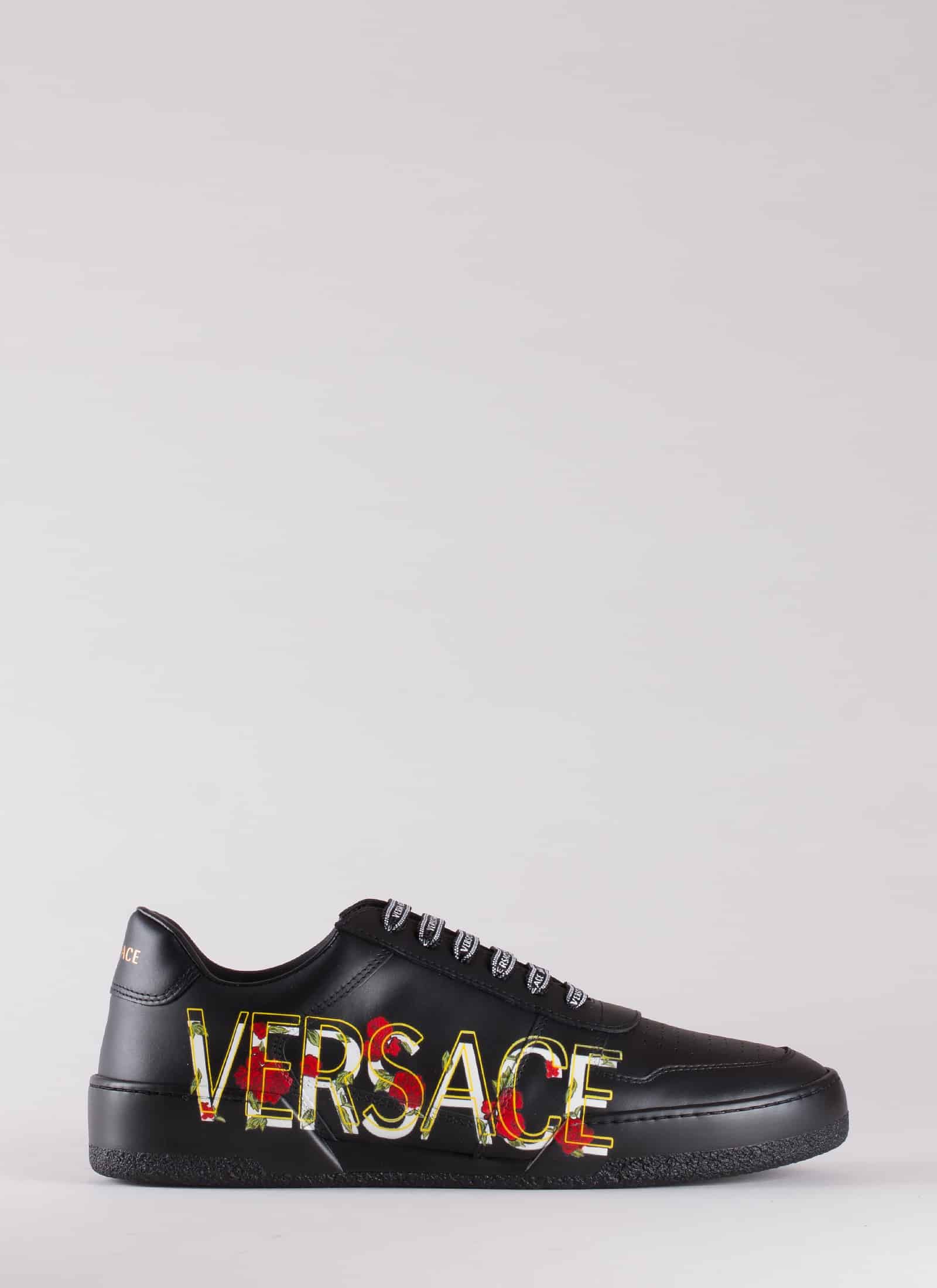 LEATHER SNEAKERS - VERSACE