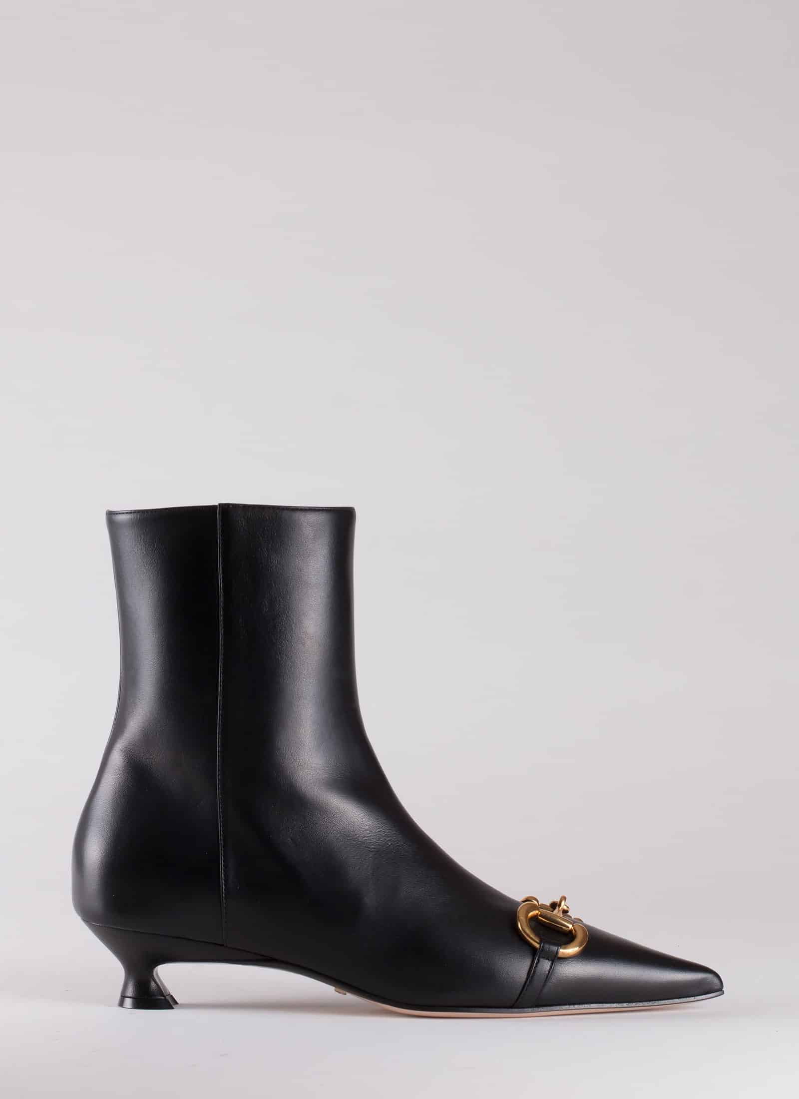 LEATHER BOOTS - GUCCI