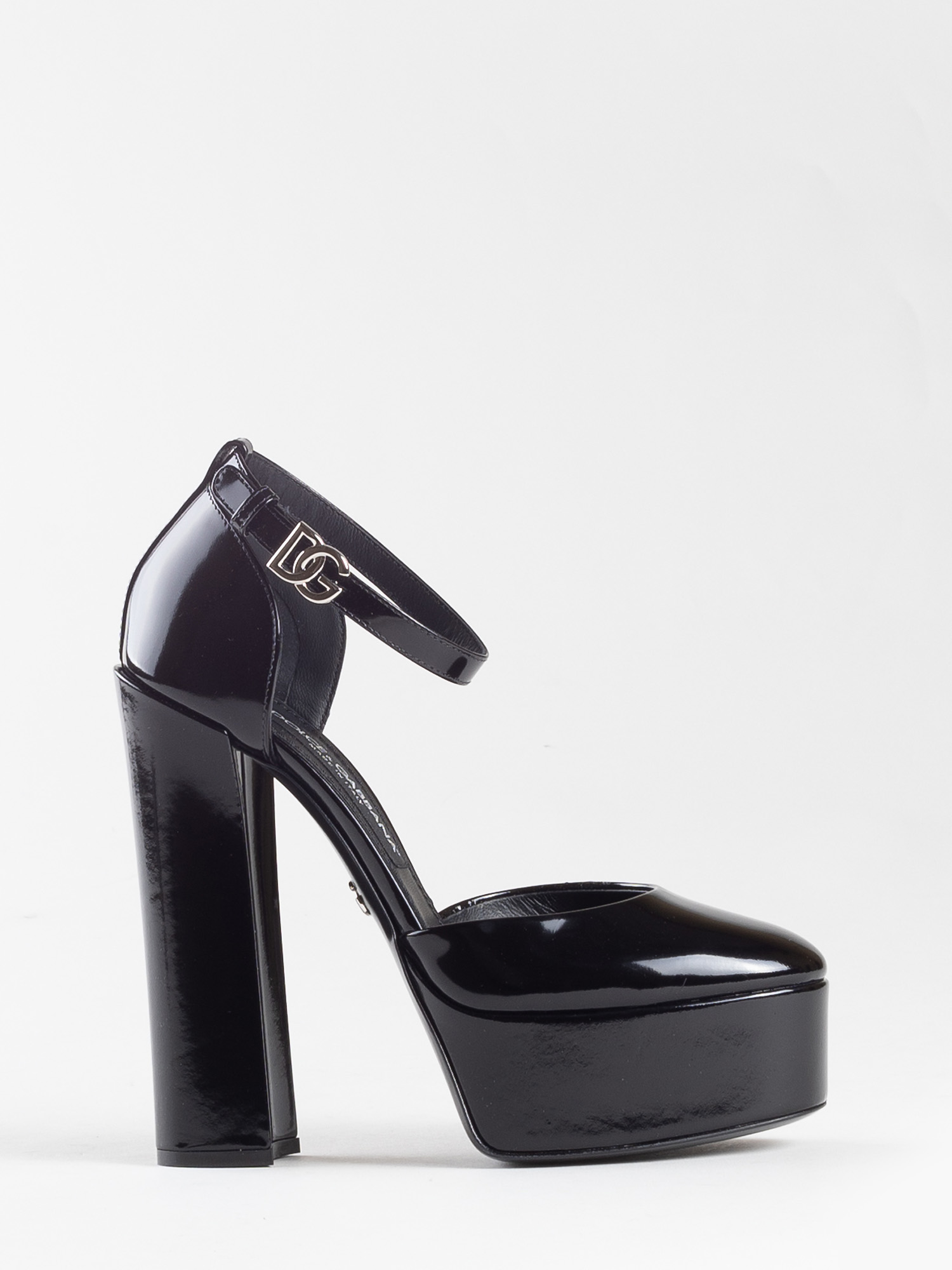 GLOSSY LEATHER SANDALS - DOLCE & GABBANA