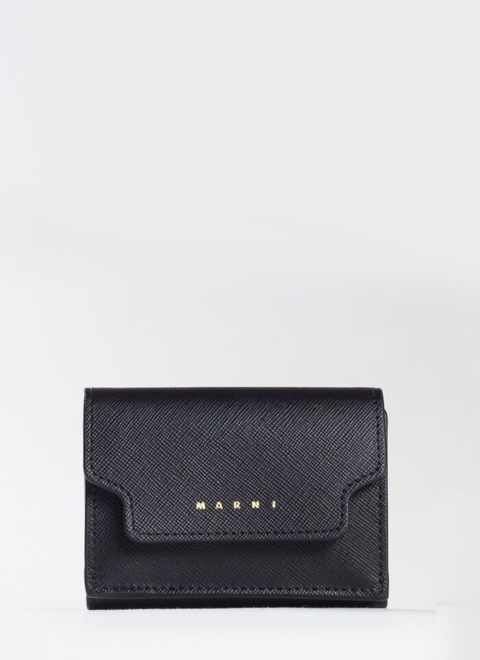 LEATHER CARD WALLET - MARNI