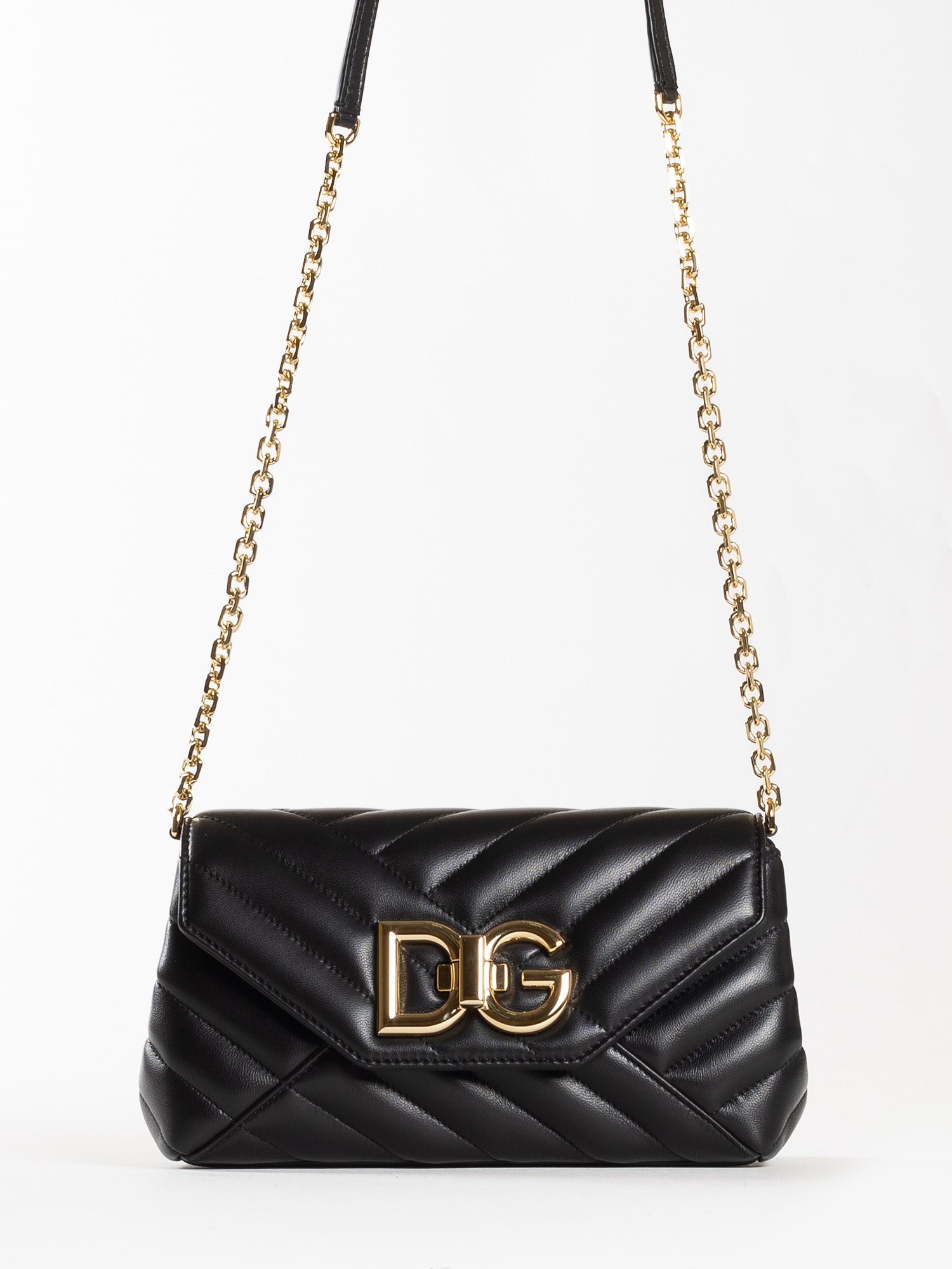 LEATHER SMALL LOP BAG - DOLCE & GABBANA
