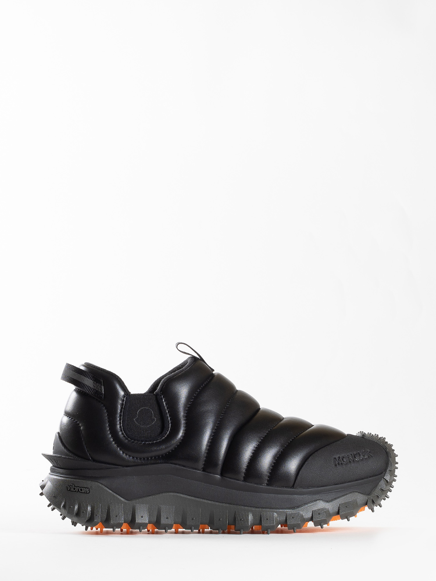 LEATHER SLIP-ON SNEAKERS - MONCLER