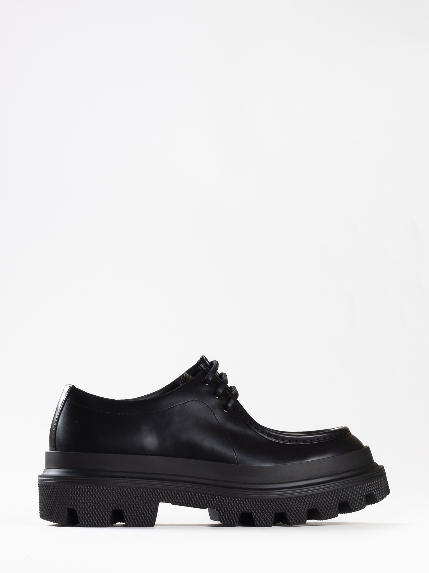 LEATHER DERBY SHOES - DOLCE & GABBANA
