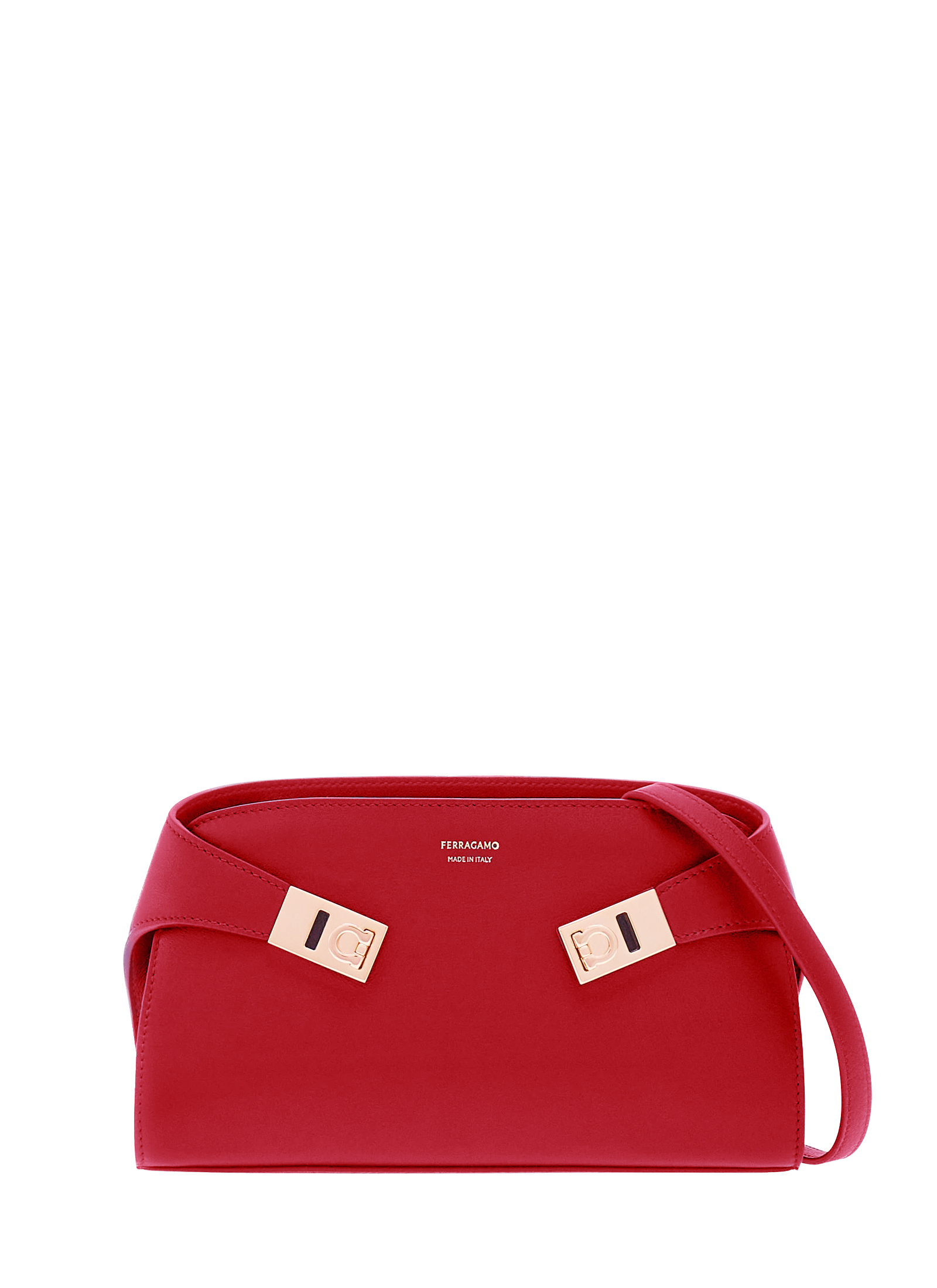 Шкіряна сумка Hug crossbody - SALVATORE FERRAGAMO